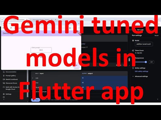 How to run Gemini fine tuned AI models in your flutter app?