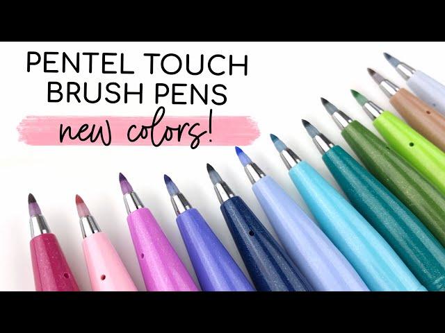 NEW COLORS! Pentel Fude Touch Brush Sign Pen Review