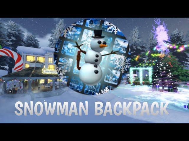 [EVENT] How to get Holiday Snowman Backpack in ROBLOX COMMUNITY SPACE: HOLIDAY EDITION! - [[ROBLOX]]