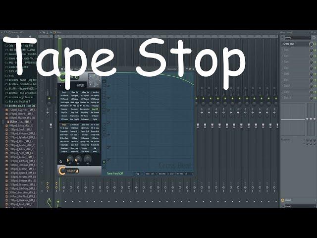 HOW TO TAPE STOP IN FL STUDIO (2 METHODS)