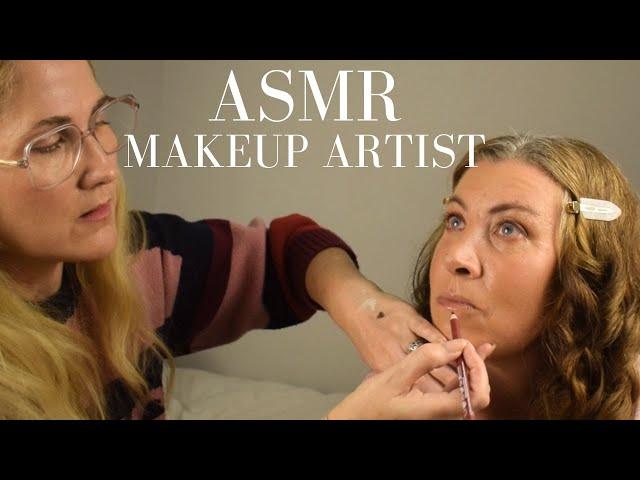 ASMR makeup artist | simple skin & makeup application ( very gentle/calming)