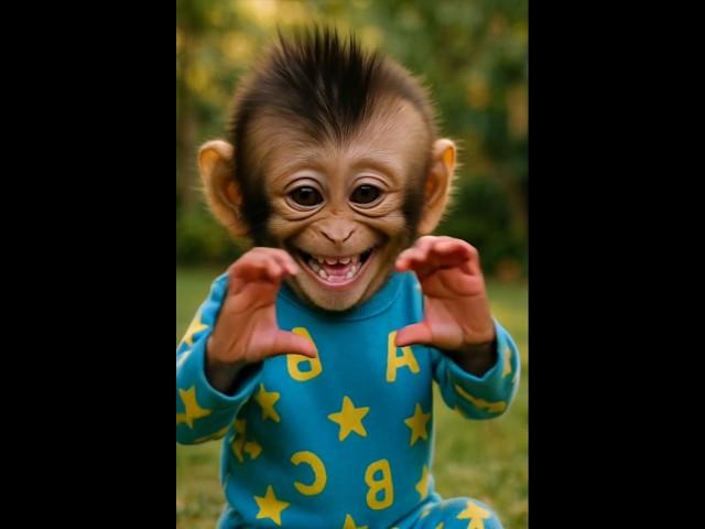 Can’t stop laughing at this monkey laugh ! 