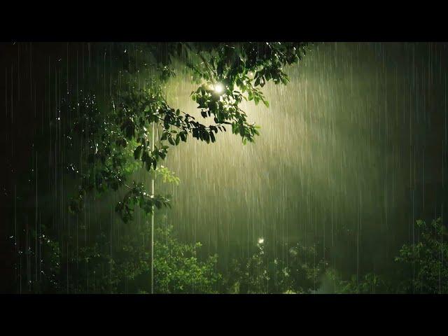 Sleep Very Well On A Rainy Night | Pouring Rain & Loud Thunder Sounds | Nature Sounds For Sleeping