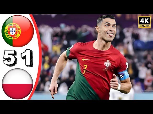 Portugal vs Poland - 5 - 1 - all goals - highlights  portugal vs poland