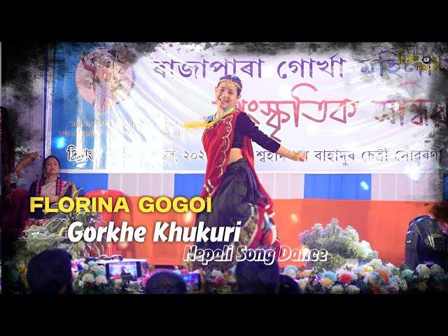 Gorkhe Khukuri Nepali Song Cover Dance By Florina Gogoi | at Teej festival, Rajapara