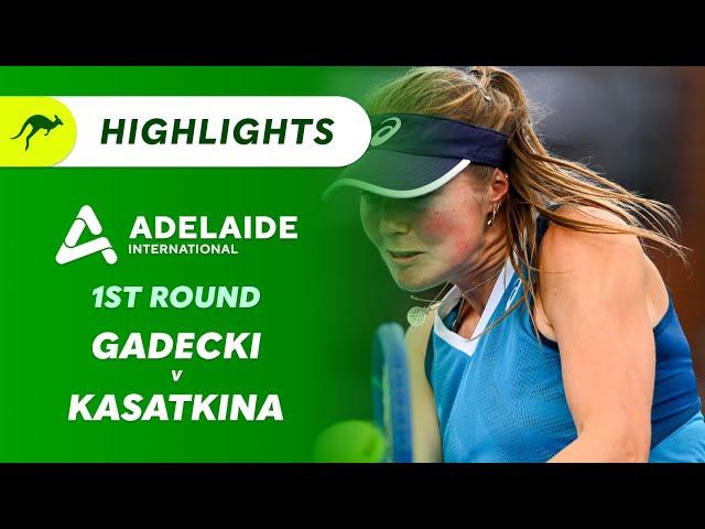 Olivia Gadecki v Daria Kasatkina - Adelaide International Highlights | Wide World of Sports