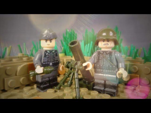 Lego WW2 German mortar animation / Немецкий миномёт. Лего анимация.