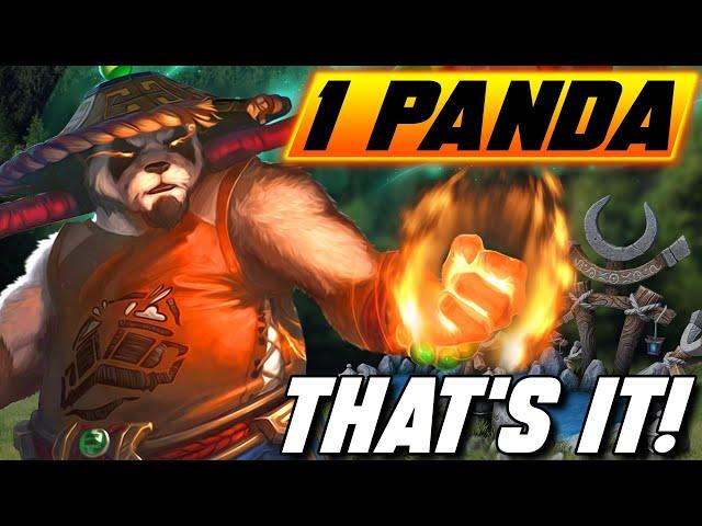 One Panda. NO OTHER UNITS [EPIC] - WC3 - Grubby