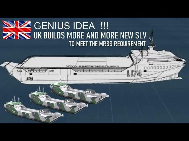 Genius idea UK to build More and More New Stern Landing Vessels SLV to meet the MRSS requirement