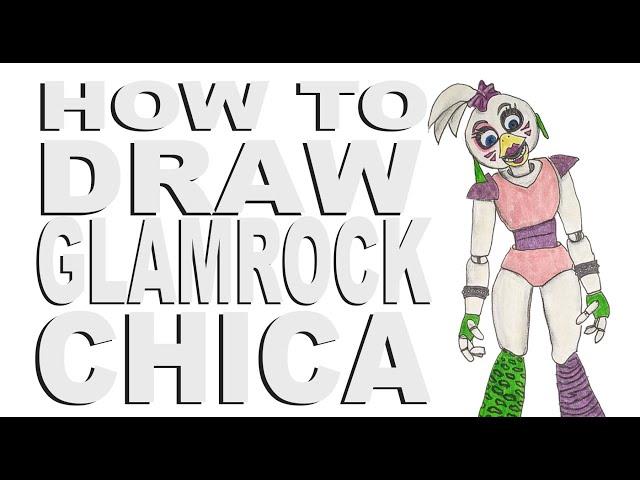 How to draw Glamrock Chica (FNaF: Security Breach)