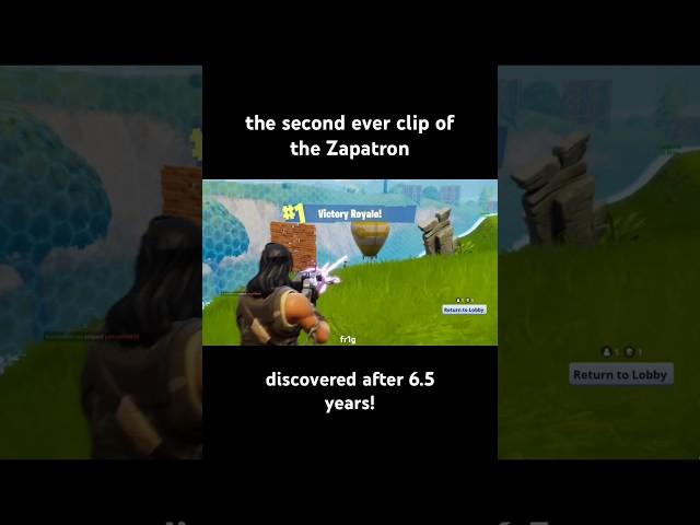 the rarest clip in fortnite, discovered after 7 years. #fortnite #zapatron #og