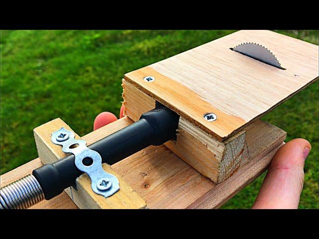 How to make mini Table Saw using Rotary Dremel Tool DIY