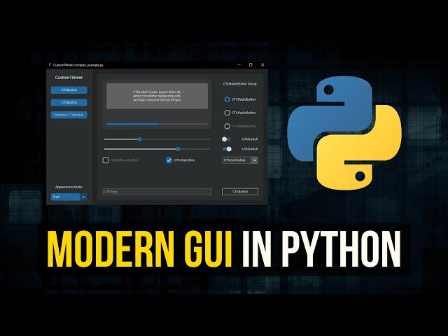 Modern Graphical User Interfaces in Python