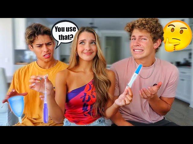 QUIZZING MY BOY FRIENDS ON GIRL PRODUCTS!!