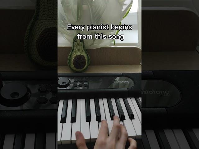 Every pianist begins from this song on piano 