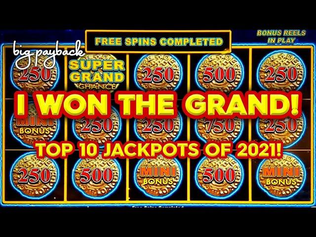 WINNING THE GRAND! Top 10 MOST EXCITING Slot Jackpots 2021 - THIS IS WHY WE WATCH!