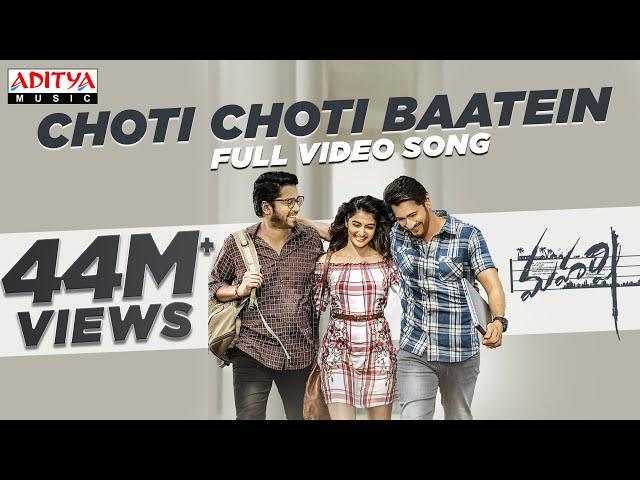 Choti Choti Baatein Full Video Song || Maharshi || MaheshBabu, PoojaHegde || Vamshi Paidipally