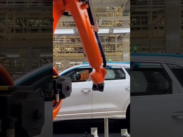 Kuka robot automated Inspection applied automotive production line #Kuka#automation #robot #machine