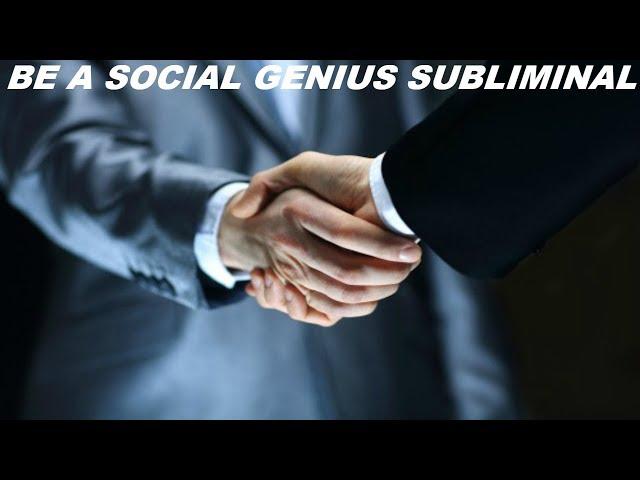 Be A Social Genius Subliminal (Audio + Visual)