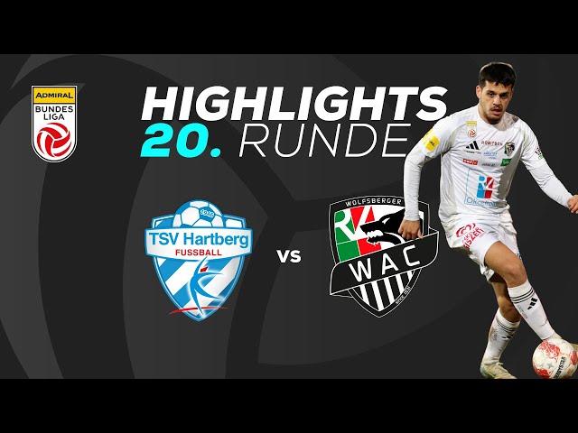 TSV Egger Glas Hartberg - RZ Pellets WAC 20. Runde ADMIRAL Bundesliga 2024/25