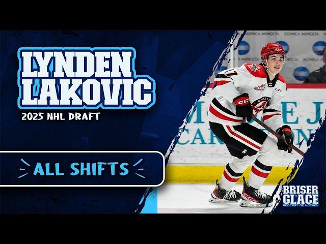 LYNDEN LAKOVIC - The 6'4" crafty dual-threat playmaker | 2025 NHL Draft | Full Game, All Shifts