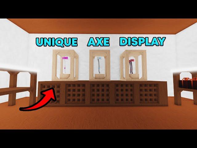 How To Make A Unique Axe Display! Lumber Tycoon 2