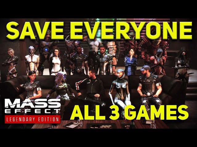 How to SAVE EVERYONE and Get the BEST ENDING in Mass Effect Legendary Edition (ALL 3 GAMES)