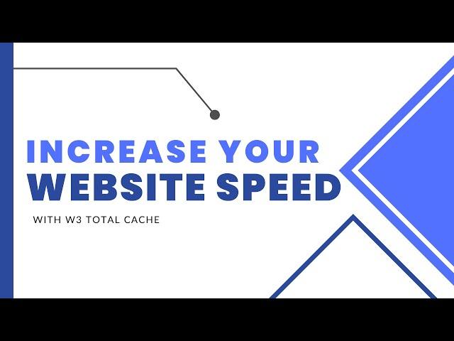 Make WordPress superfast your website with W3 TOTAL CACHE  |  Reduce page load time plugin