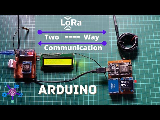 LoRa SX1278 based Two Way Wireless Communication System with Arduino