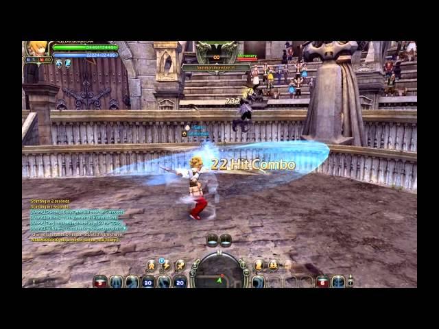 [Dragon Nest EU] GoldenSol - Gladiator Combo Practice