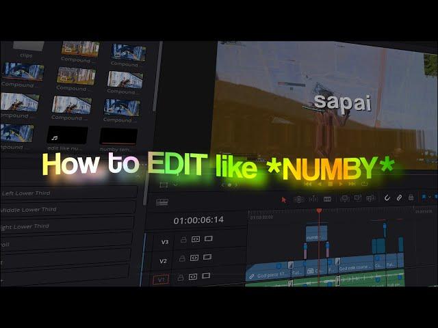 HOW TO EDIT LIKE NUMBY *Tutorial* | DaVinci Resolve 18 (FREE PRESETS in Desc.)