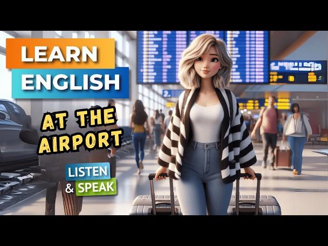 At The Airport | English Stories | English Listening Skills - Speaking Skills.