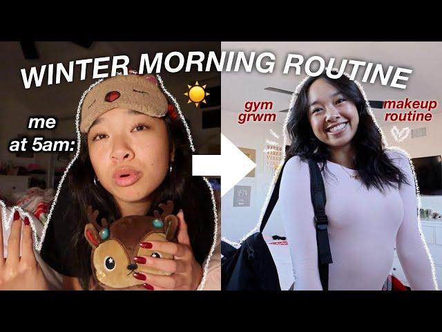 5AM WINTER MORNING ROUTINE | Vlogmas Day 5!