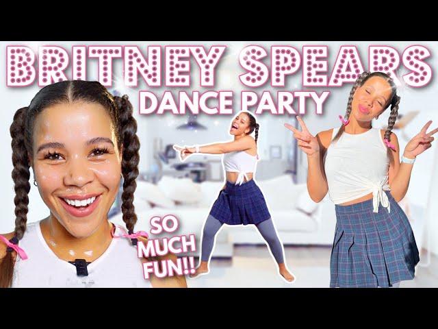 Britney Spears Cardio Dance Party | Intense Full Body Workout | growwithjo