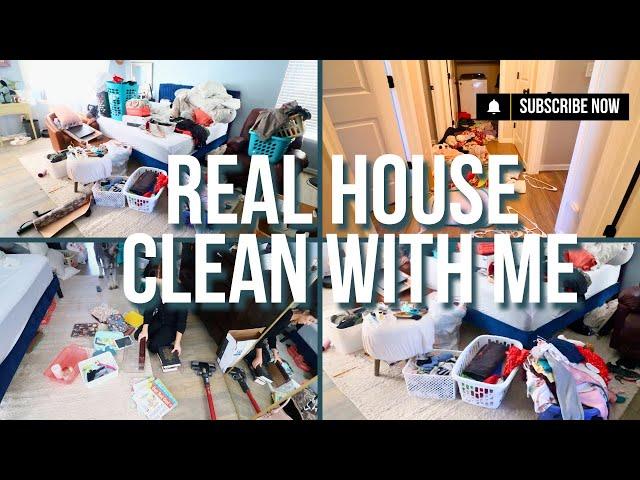 RELATABLE HOME CLEAN WITH ME | REAL LIFE HOME CLEANING MOTIVATION | DECLUTTERING A GIANT MESS