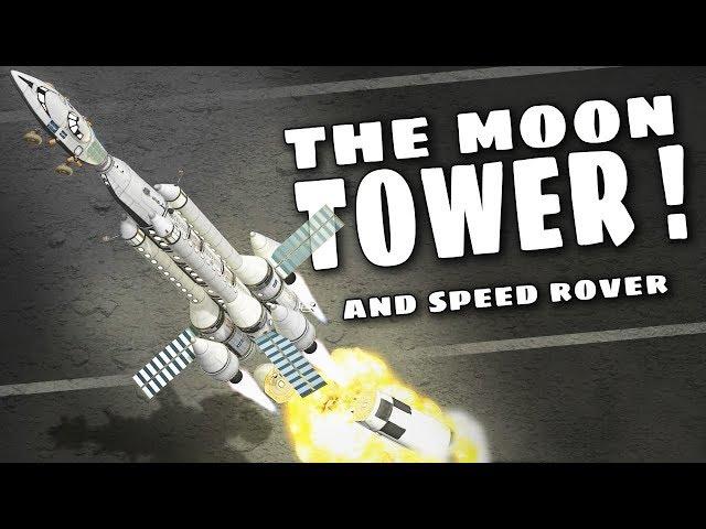 KSP Moon Tower Base and Speed Rover (stock) - Ep 61 - Kerbal Space Program