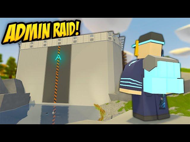 HUGE Admin Base RAIDED By Entire Server - Unturned Base Building