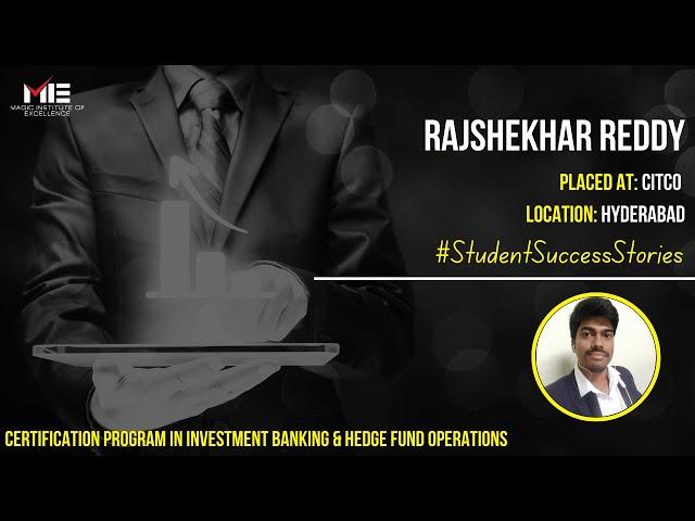 Rajshekhar Reddy | Investment Banking Course Feedback | i-banking Career