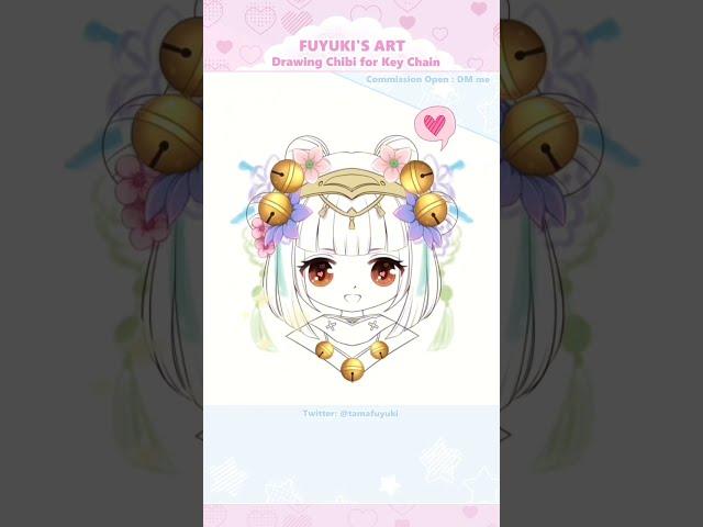 Speed drawing chibi Angela from MLBB, Kishin Densetsu skin