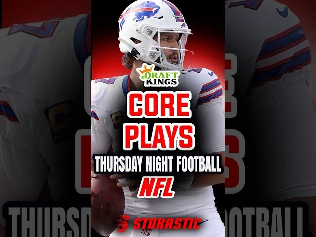 Draftkings NFL DFS Core Plays Thursday Night Football, 9/12/24 | NFL DFS Picks Week 2