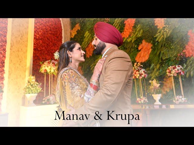 RECEPTION HIGHLIGHT | MANAV & KRUPA | SAAJAN STUDIO | #highlights #bestpunjabiwedding