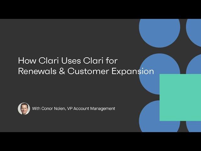 How Clari Uses Clari for Renewals & Customer Expansion