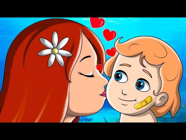 Baby Mermaid Got A Boo Boo | FunForKidsTV - Nursery Rhymes & Baby Songs