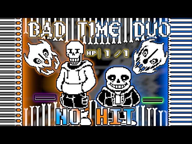 [NO HIT] Bad Time Duo Sans and Papyrus fight by Offspringy (Extreme Mode)