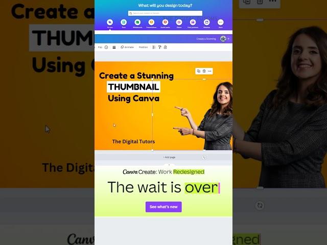 CANVA for Beginners - Basic to Advanced by THE DIGITAL TUTORS #Canva