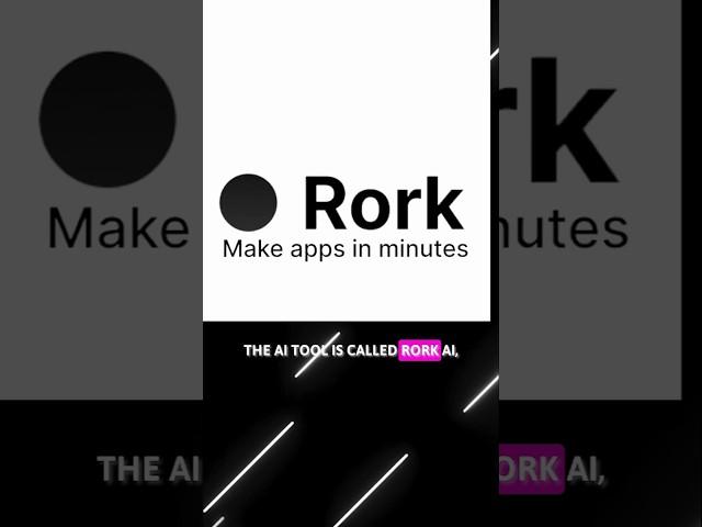 RORK AI - No-Code App Builder || Build Mobile Apps Without Coding! #rorkai #nocode #aitools #ai