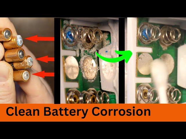 Clean BATTERY CORROSION on ELECTRONICS! EASY DIY!  |  2-minute Tutorials Ep.4