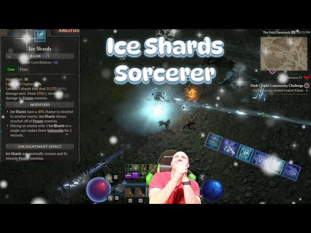 Ice Shards SORCERER build Diablo 4 Season 6.... Need some LOVE here on the MID Season Patch!