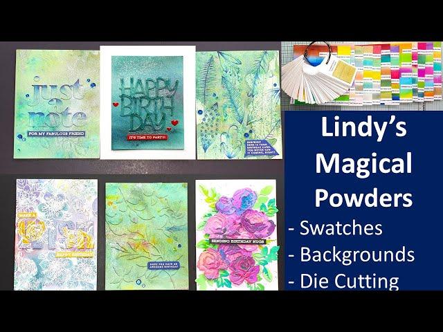 Lindy's Magical Powder Swatches, Backgrounds, Die Cutting