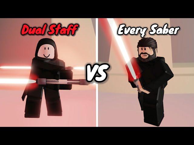 Dual Staff VS Every Saber In Saber Showdown